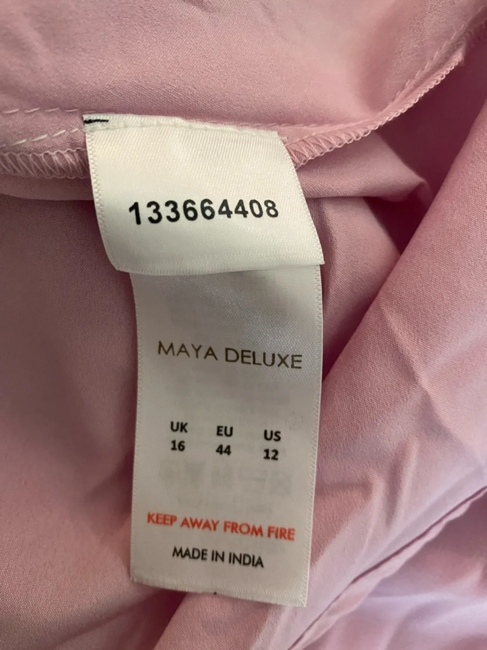 Maya Deluxe size 12 pink embellished beaded dress NWT - Picture 10 of 12